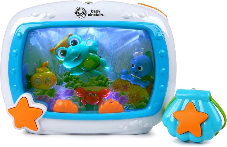 ﻿Baby Einstein Sea Dreams lampka do łóżeczka z pilotem i melodiami 11058