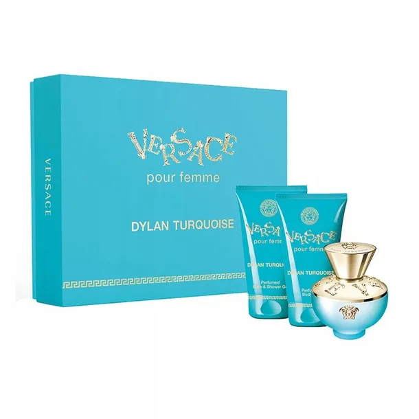 versace versace pour femme dylan turquoise woda toaletowa 50 ml   zestaw  