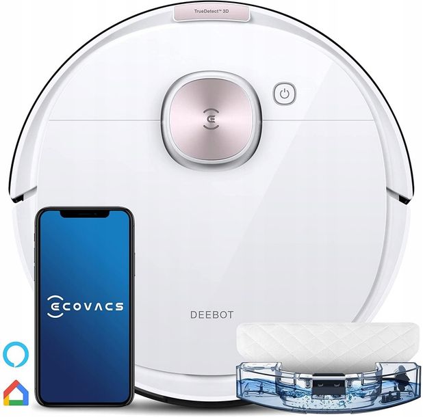 ﻿AUTOMATYCZNY ROBOT SPRZĄTAJĄCY ODKURZACZ MYJĄCY MOP ECOVACS OZMO T8 PURE