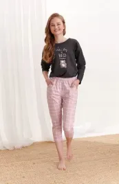 pizama-taro-2333-molly-aw20-146-melanz-szaro-czarny
