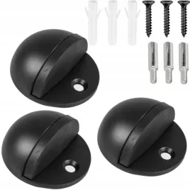 3x-odboj-odbojnik-stoper-przykrecany-ogranicznik-drzwi-metal-czarny-mat