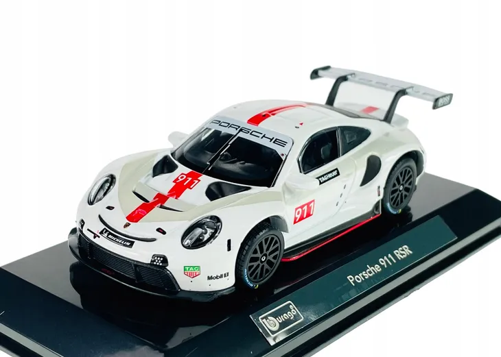 porsche-911-rsr-white-bburago-skala-skala-1-43