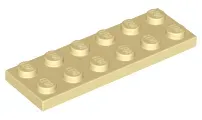 lego-3795-piaskowy-4113993-plytka-2x6-1-szt-nowy