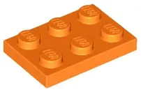 lego-3021-pomaranczowy-4125278-plytka-2x3-1-szt-nowy