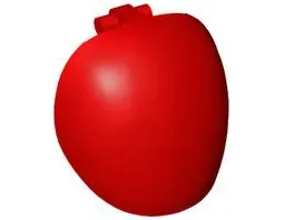 lego-1686-czerwony-duza-figura-zbroja-okragla-gladka-z-uchwytem-5szt