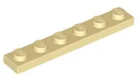lego-3666-piaskowy-4124067-plytka-1x6-1-szt-nowy