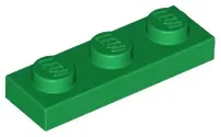 lego-3623-zielony-4107758-plytka-1x3-1-szt-nowy