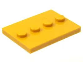 lego-88646-perlowo-zloty-gladka-plytka-zmodyfikowana-3x4-z-4-kolkami-5szt