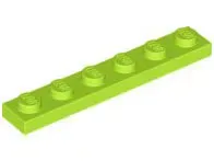 lego-3666-limonkowy-4534665-plytka-1x6-1-szt-nowy
