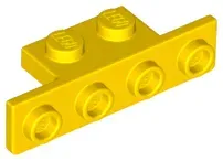 lego-28802-zolty-6168616-wspornik-1x2-1x4-1-szt-nowy