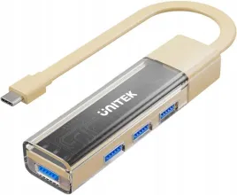 unitek-hub-dwukierunkowy-usb-c-usb-a-5gbps-kremowy