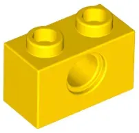 lego-3700-zolty-370024-technic-klocek-1x2-1-szt-nowy