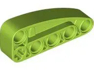 lego-80286-limonkowy-technic-belka-zmodyfikowana-cwiartka-elipsy-w-5szt