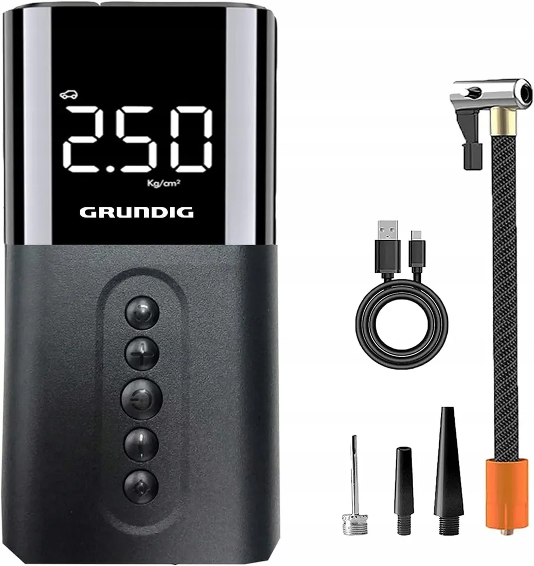 grundig-elektryczna-sprezarkar-z-akumulatorem-litowym-6000-mah-stan-nowy