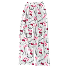 flanelowe-spodnie-pizama-hello-kitty-pluszowe
