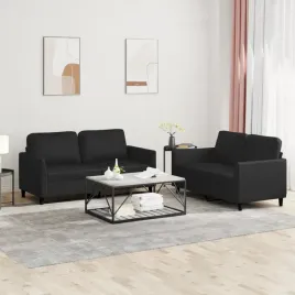 vidaxl-2-osobowa-sofa-z-poduszkami-czarna-sztuczna-skora