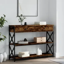 vidaxl-stolik-konsolowy-przydymiony-dab-100x28x75-cm