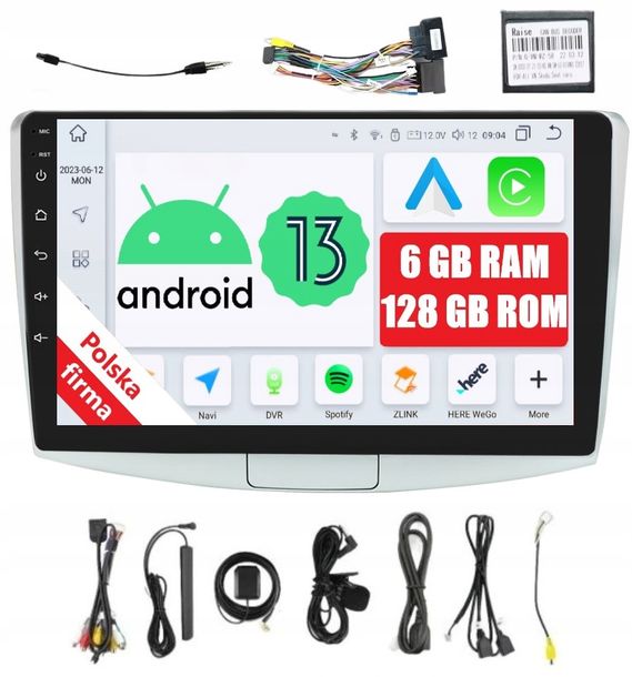 NAWIGACJA RADIO 2DIN ANDROID VW PASSAT B6 B7 CC 6/128 GB DSP CARPLAY LTE