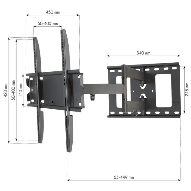 uchwyt-scienny-techly-23-55-45kg-obrotowy-model-ica-plb-148m