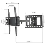 uchwyt-scienny-techly-23-55-45kg-obrotowy-model-ica-plb-148m