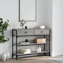 vidaxl-stolik-konsolowy-szary-dab-sonoma-100x25x75-cm