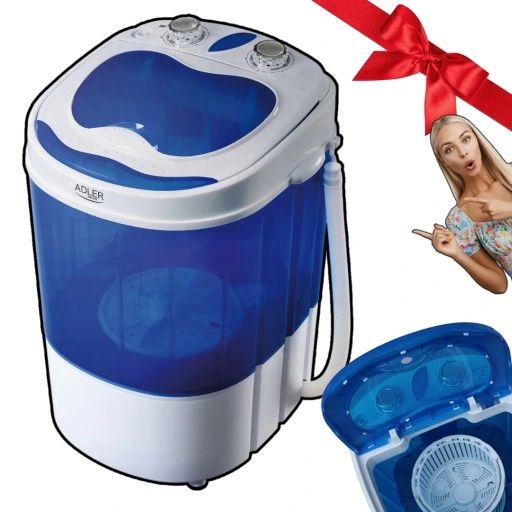 ﻿Przenośna PRALKA TURYSTYCZNA WIRÓWKĄ Podróżna Mała Mini 3kg PRALKO WIRÓWKA