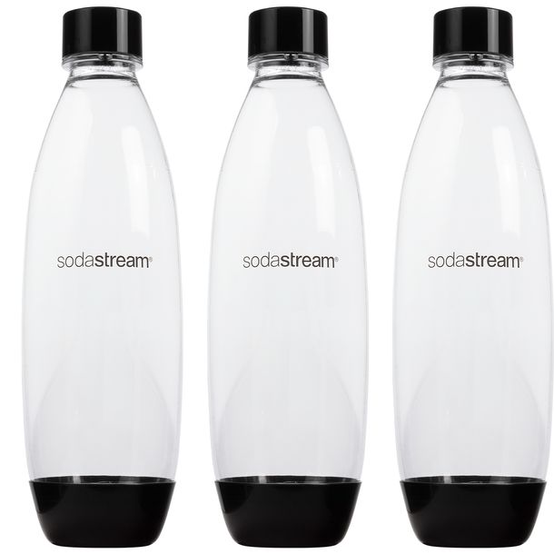 Butelki SodaStream 3x Czarna 1L Fuse