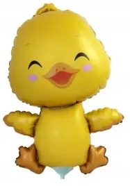 balon-foliowy-zolta-kaczuszka-wesola-na-urodziny-roczek-zwierzatka-35cm