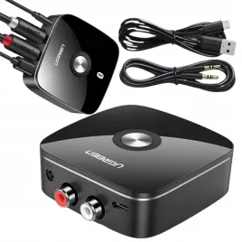 ugreen-adapter-odbiornik-bluetooth-5-1-2x-cinch-mini-jack-35mm-aux-aptx-hd