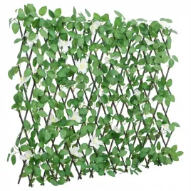 vidaxl-kratka-ze-sztucznym-bluszczem-rozsuwana-zielona-186x30-cm