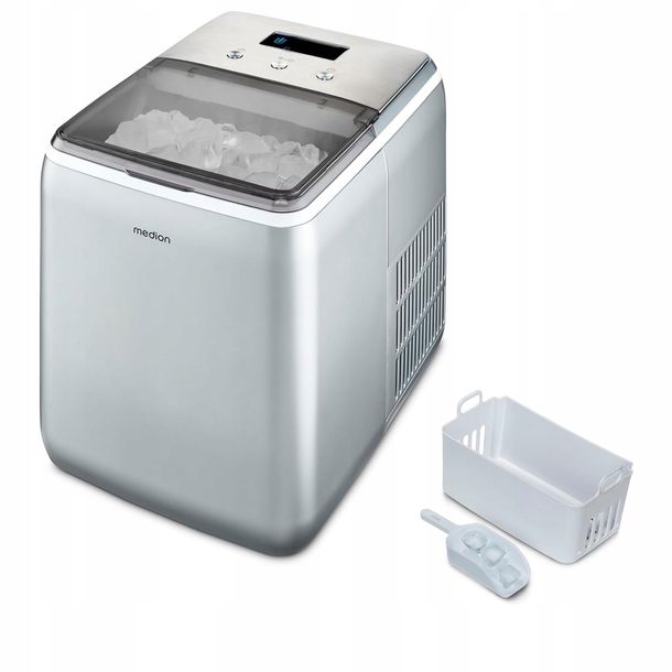 ﻿KOSTKARKA DO LODU STOŁOWA MD11950 KOMPAKTOWA 10 MINUT 2,6L 15KG/24H