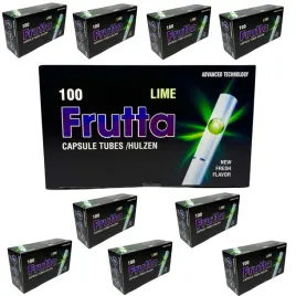 10-x-frutta-100-szt-lime-owocowe-gilzy-papierosowe-klik-limonka-tutki-8-mm