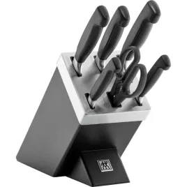 zwilling-four-star-zestaw-5-nozy-w-bloku-samoostrzacym-czarny