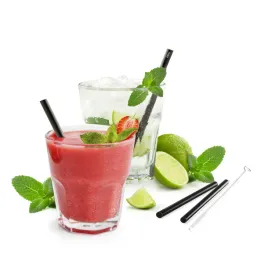 gefu-4x-szklane-czarne-slomki-13-cm-szczoteczka