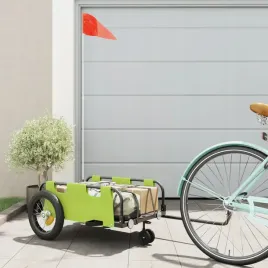 vidaxl-przyczepka-rowerowa-zielona-tkanina-oxford-i-zelazo