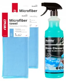 zestaw-do-mycia-szyb-proelite-glass-cleaner-gt-1l-mikrofibry-do-szkla