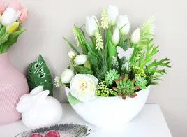 tulipany-gumowane-stroik-motylek-krem-biel