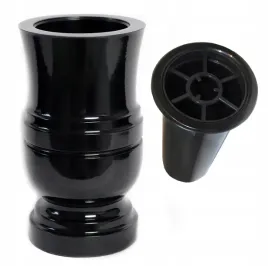 wazon-nagrobny-w-13-czarny-polysk-28-x-15-cm