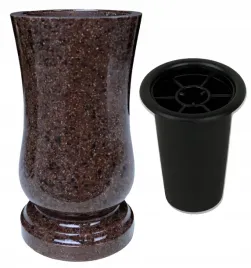 wazon-nagrobny-brazowy-28-cm