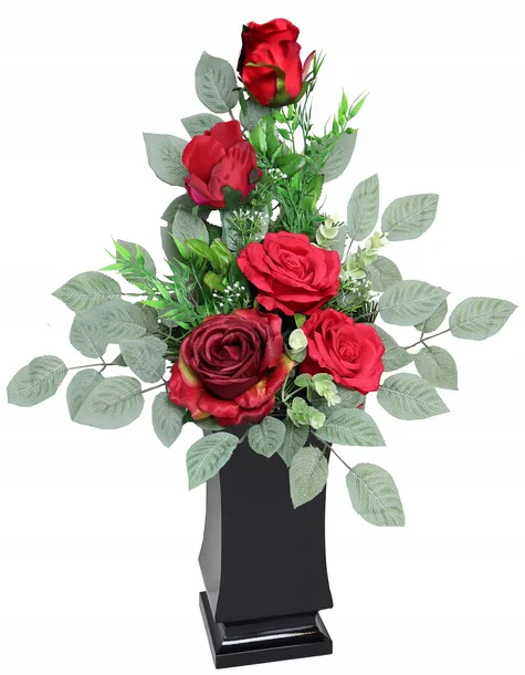 stroik-bukiet-roza-czerwona-wysokosc-30-cm
