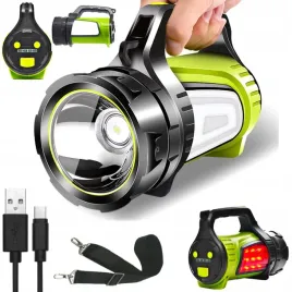 latarka-akumulatorowa-szperacz-led-mocna-usb-powerbank-oswietlenie-boczne