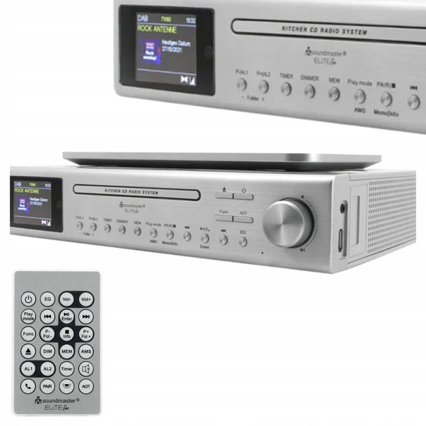 RADIO KUCHENNE PODSZAFKOWE z CD DAB+/FM SOUNDMASTER UR2180SI