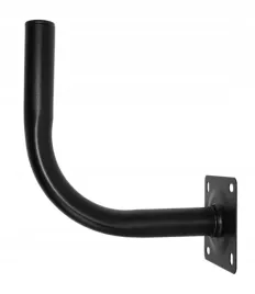 uchwyt-antenowy-murowy-e-25-czarny-ocynk-malowany-proszkowo-20cm