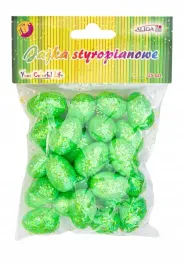 jajka-styropianowe-brokatowe-aliga-zielone-3cm-25szt-wpj-5755-wielkanoc