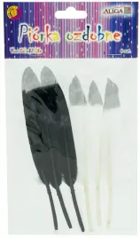 piorka-ozdobne-ze-srebrnymi-koncami-biale-i-czarne-aliga-6-szt-pd-3264
