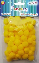 pompony-dekoracyjne-aliga-zolty-2cm-60szt-pom-406