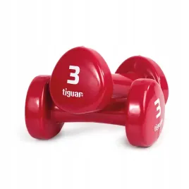 tiguar-hantle-do-cwiczen-fitness-ciezarki-2x3kg-zestaw-czerwony