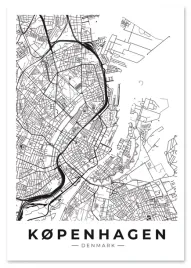 plakat-mapa-plan-miasta-kopenhaga-30x40-cm