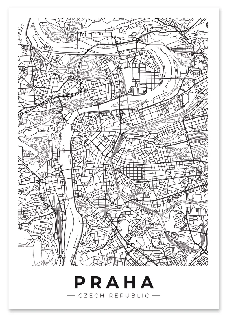 plakat-mapa-plan-miasta-praga-50x70-cm