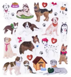 naklejki-z-brokatem-psy